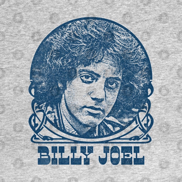 Billy Joel / / Retro Style Faded Look Design by DankFutura